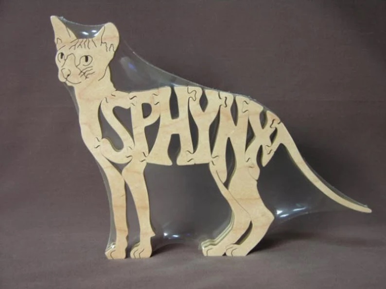 Wood Sphynx Puzzles For Sale