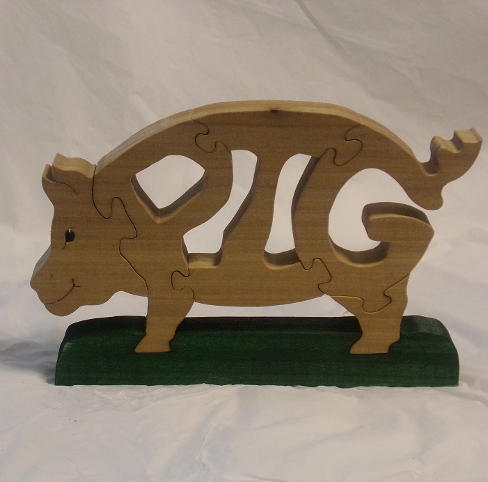 Wood Pig Puzzles For Sale
