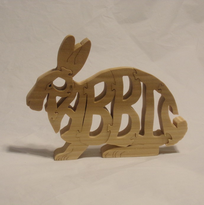 Wood Rabbit Puzzles For Sale