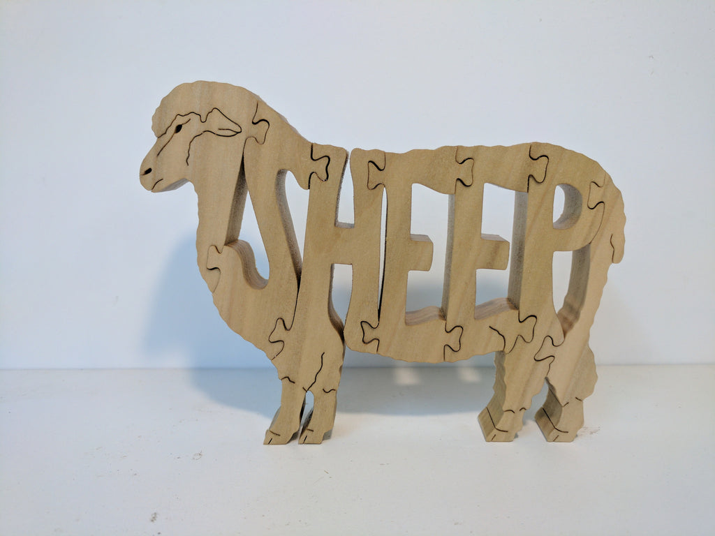 Wood Sheep Puzzles For Sale