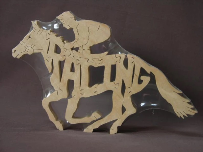 Wooden Racing Horse Puzzles For Sale