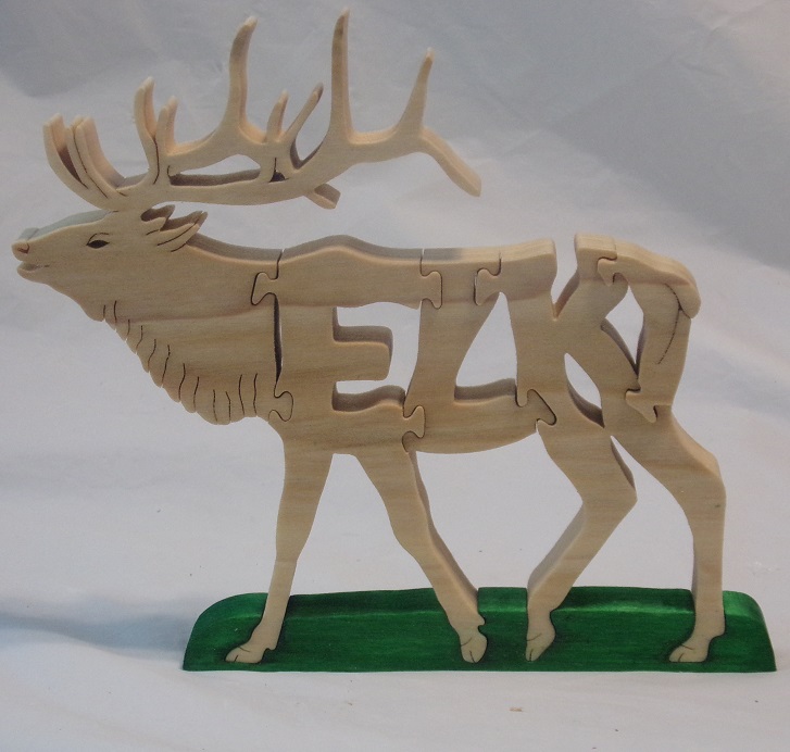 Wood Elk Puzzle For Sale