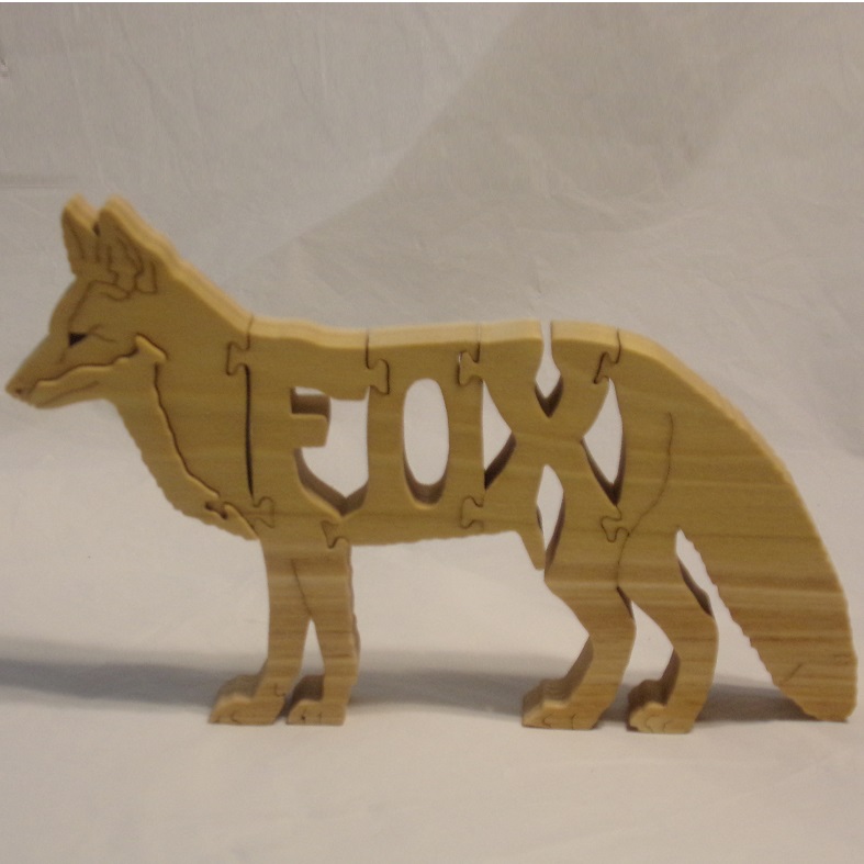 Wood Fox Puzzle For Sale