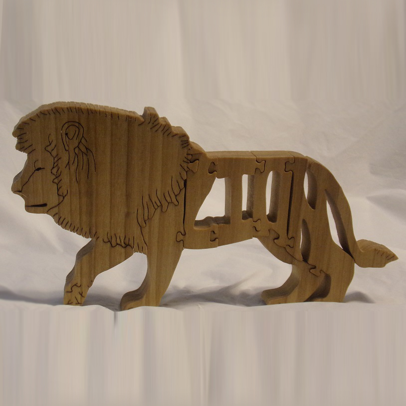 Wood Lion Puzzles For Sale