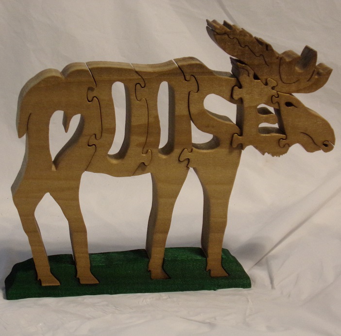 Wood Moose Puzzles For Sale