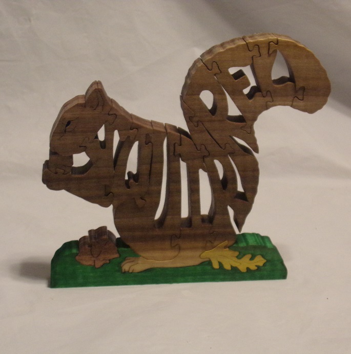 Wood Squirrel Puzzles For Sale