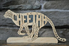 Wood Cheetah Puzzle For Sale