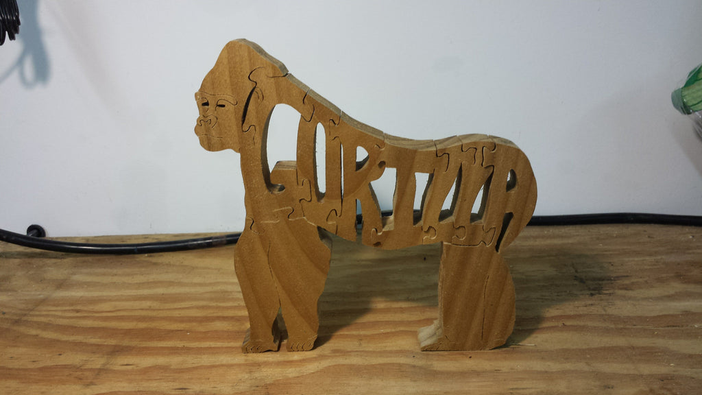 Wood Gorilla Puzzles For Sale