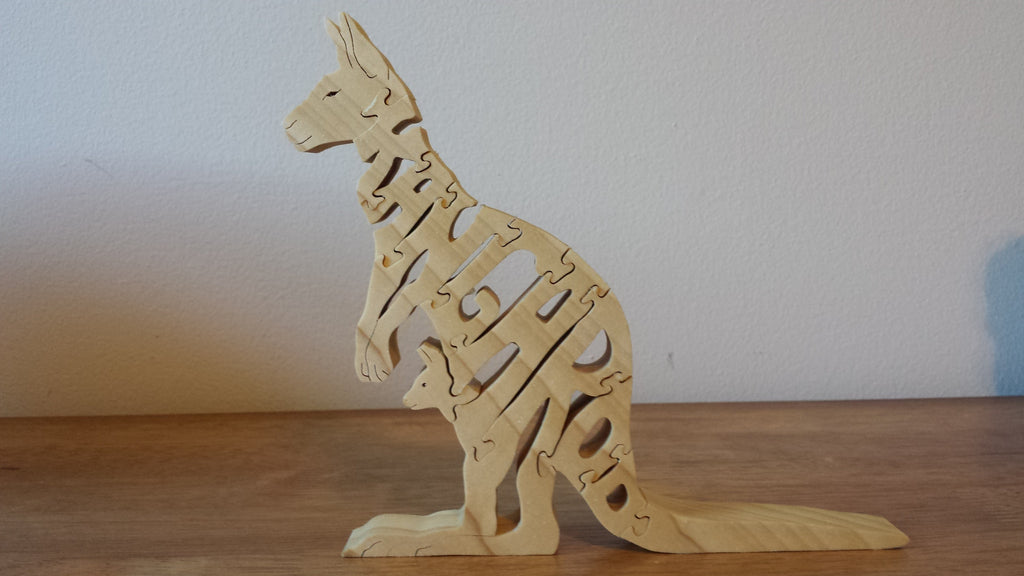 Wood Kangaroo Puzzles For Sale