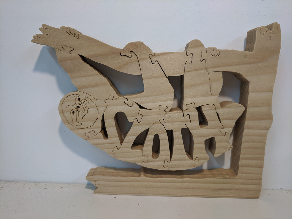 Wood Sloth Puzzles For Sale