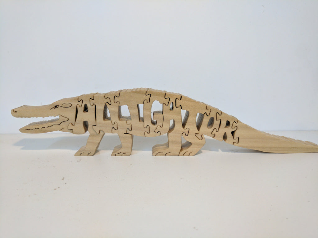 Wood alligator Puzzle 