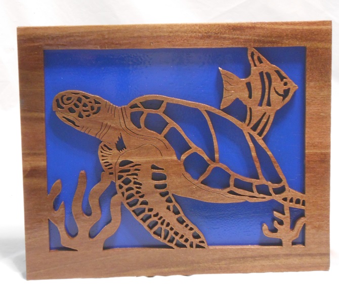 Wood Sea Turtle Art work For Sale