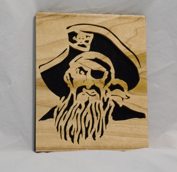 Wood Pirate Art work For Sale