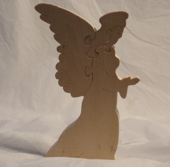 Children's Hand Made Wood Puzzles | Hand Made Wood Puzzles | Angel Puzzle Art Project For Sale