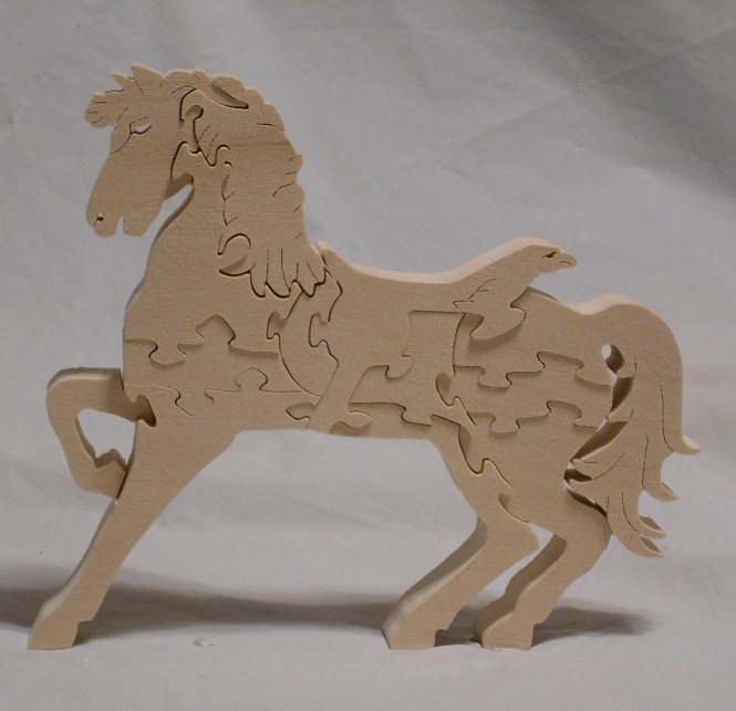 Children's Carousel Horse Puzzle Art Project For Sale
