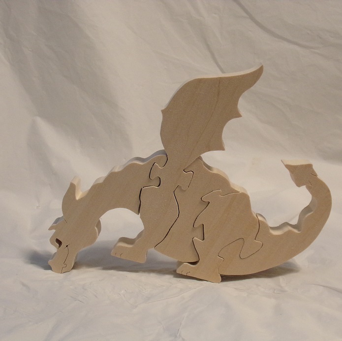 Children's Dragon Puzzle Art Project For Sale
