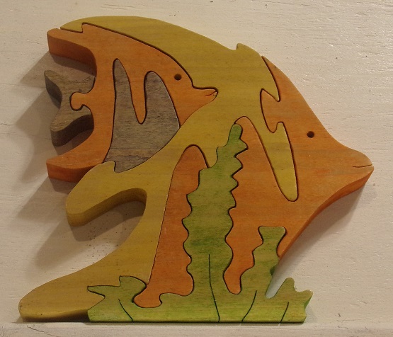 Children's Fish Puzzle Art Project For Sale