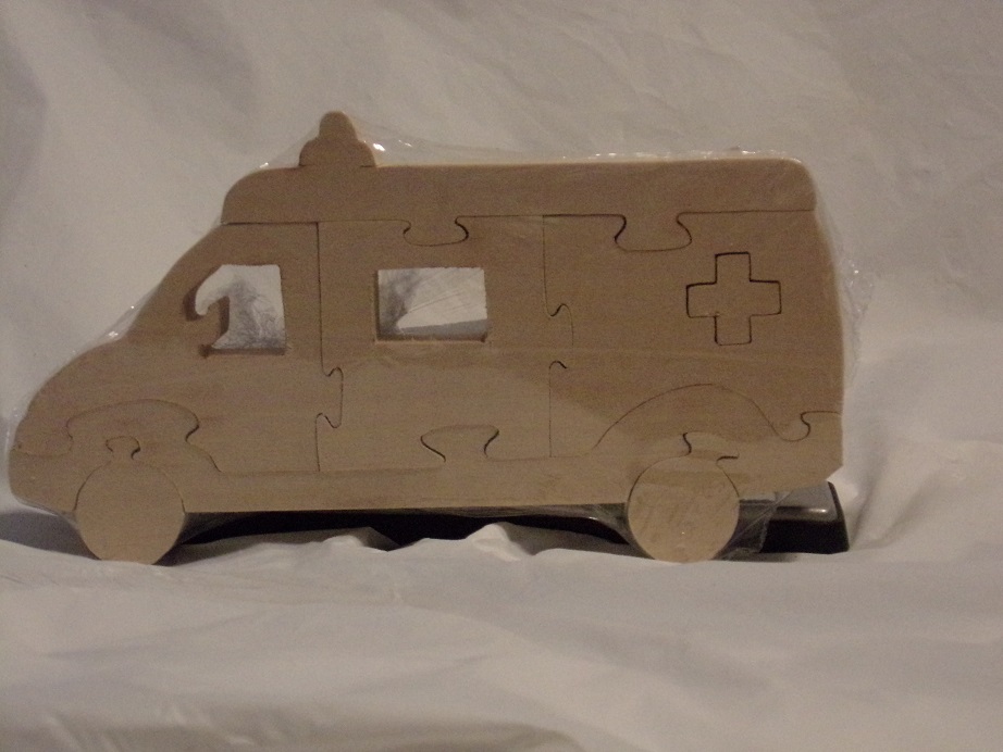 Children's Ambulance Puzzle Art Project For Sale