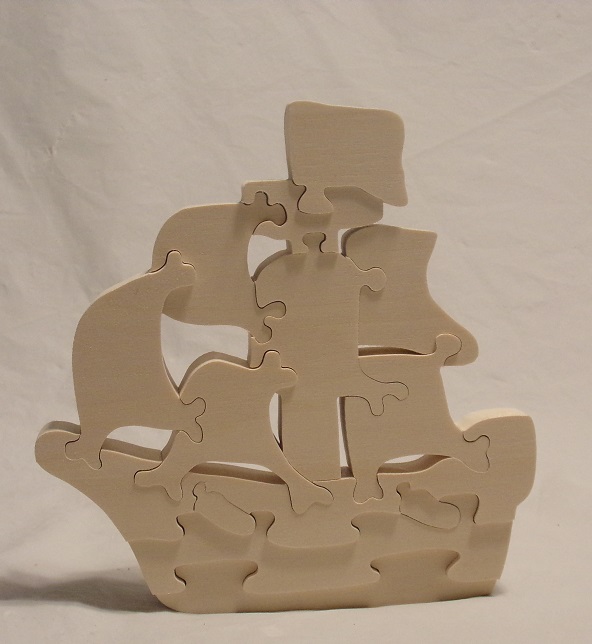 Children's Pirate Ship  Puzzle Art Project For Sale