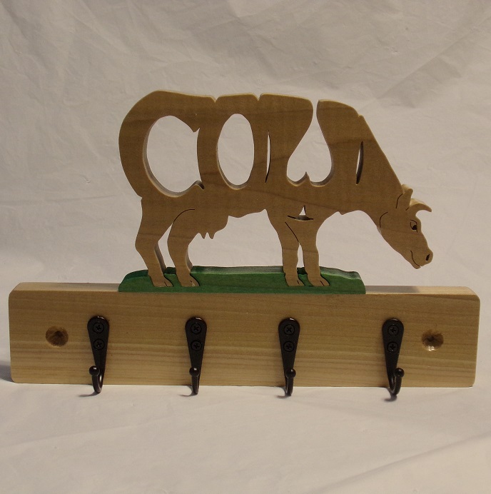 Cow Wood Wall Hangers and gifts For Sale