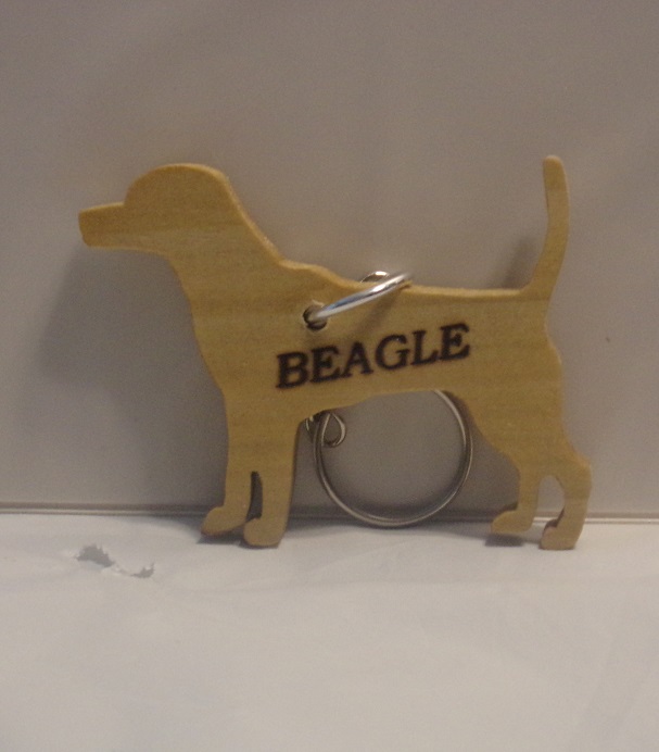 Beagle Wooden Key Fobs For Sale