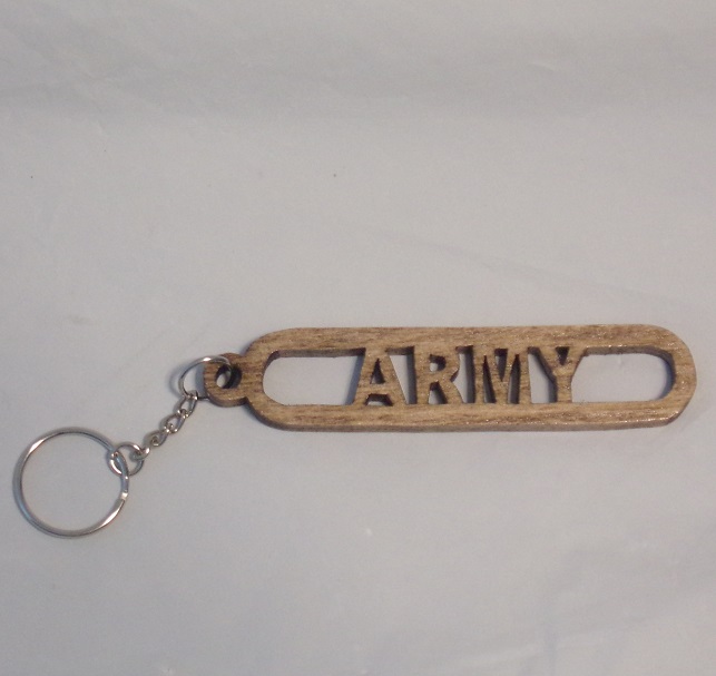 Army Wooden Key Fobs For Sale