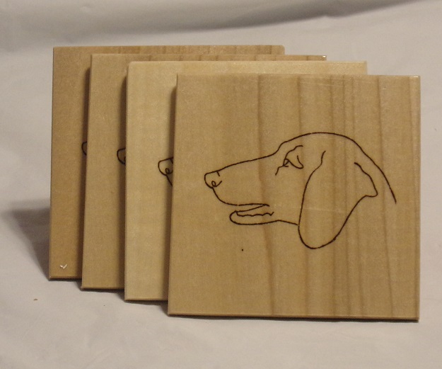 Wood Dachshund Coaster For Sale