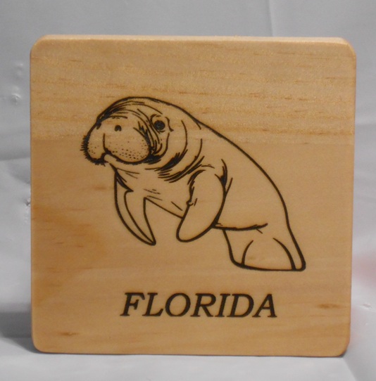 Wood ManateeCoaster For Sale