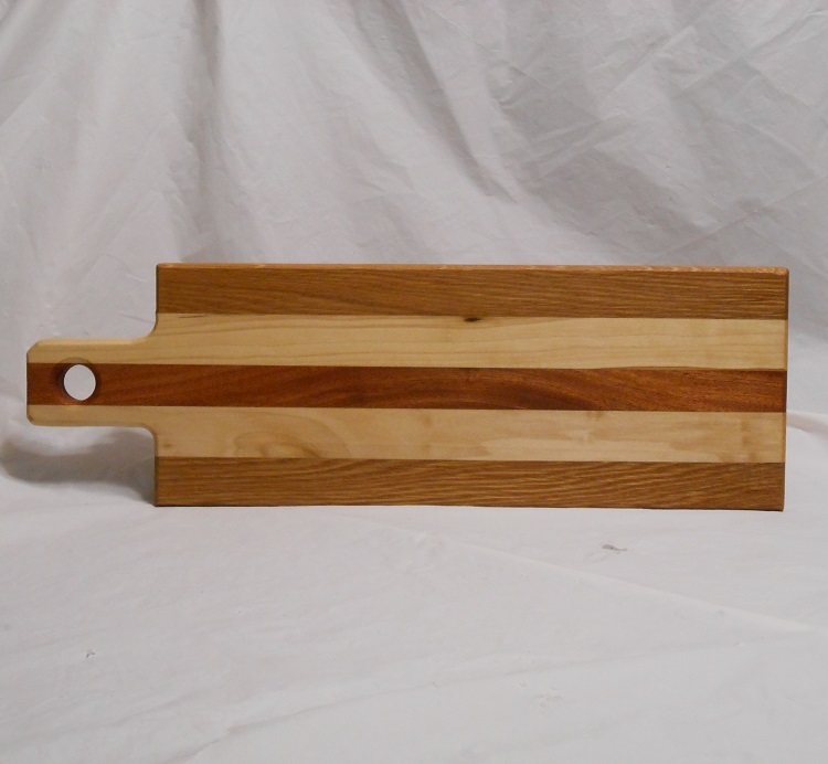 Oak-Maple-Sapele Wood Cutting and Cheese Boards For Sale