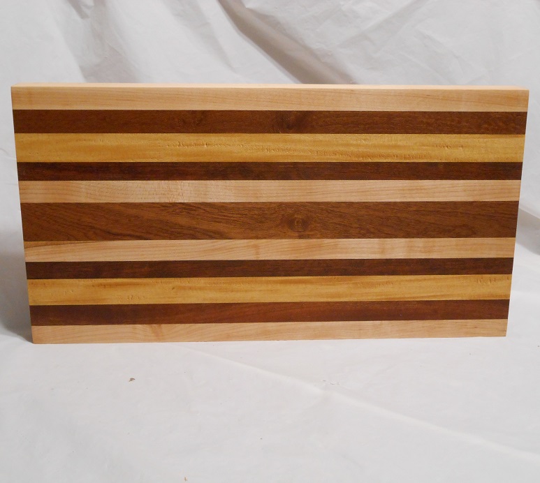 Maple-Sapele Kumaru Wood Cutting and Cheese Boards For Sale