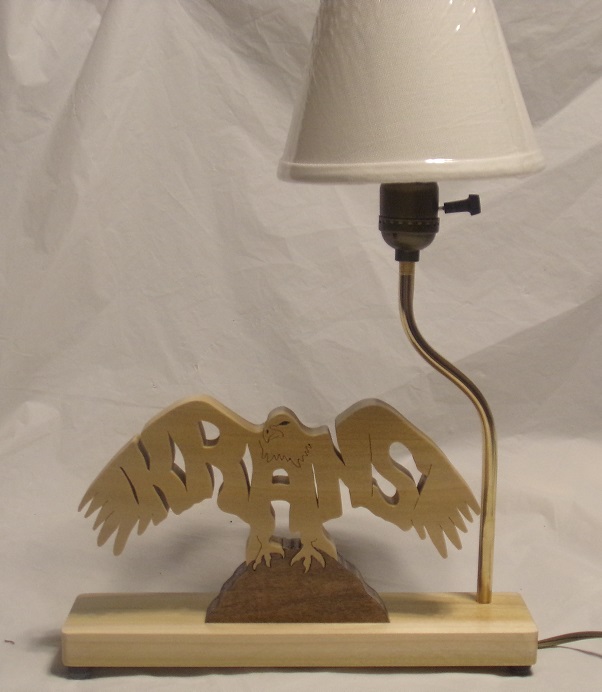 Wood Custom Name Lamp For Sale
