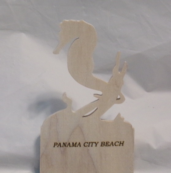 Engraved Panama City Beach Seahorse Magnet For Sale