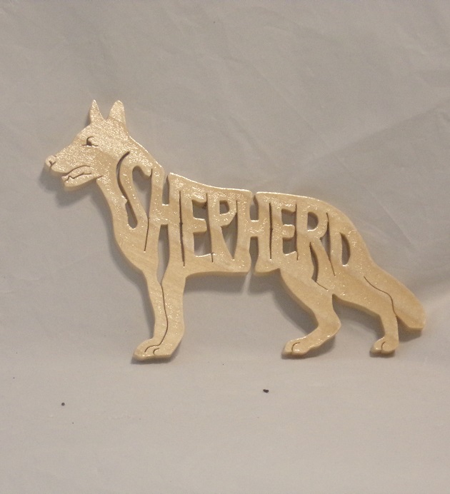 Hand Crafted Wood Shepherd For Sale