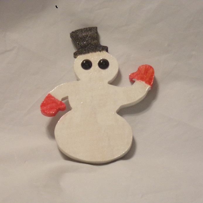 Wood Snowman Magnet and gifts For Sale