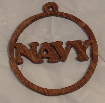 Unique Holiday Gifts | US Navy Military Branch Hanging Ornament For Sale