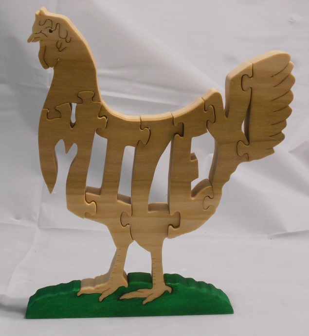 Wood Chicken Puzzles For Sale