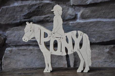 Wood Pony (Shetland) Puzzles For Sale