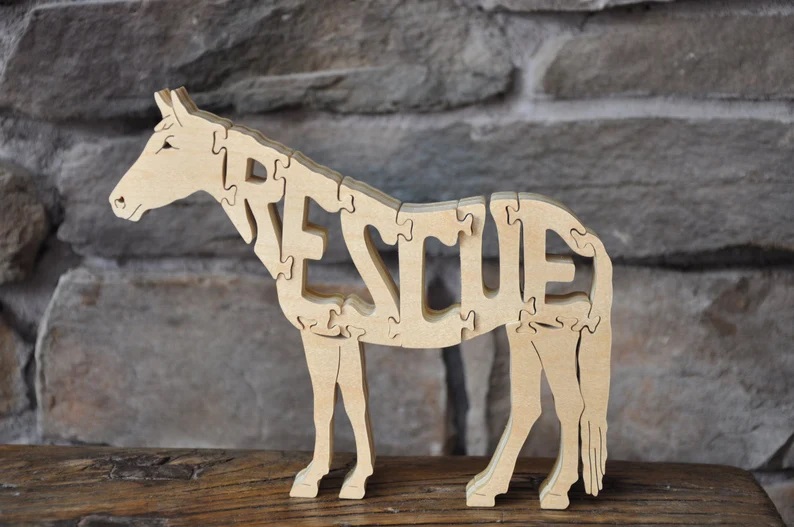 Wooden Rescue Horse Puzzles For Sale