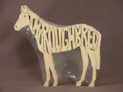 Wooden Thoroughbred Horse Puzzles For Sale