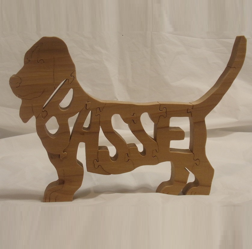 Wood Basset Puzzles For Sale