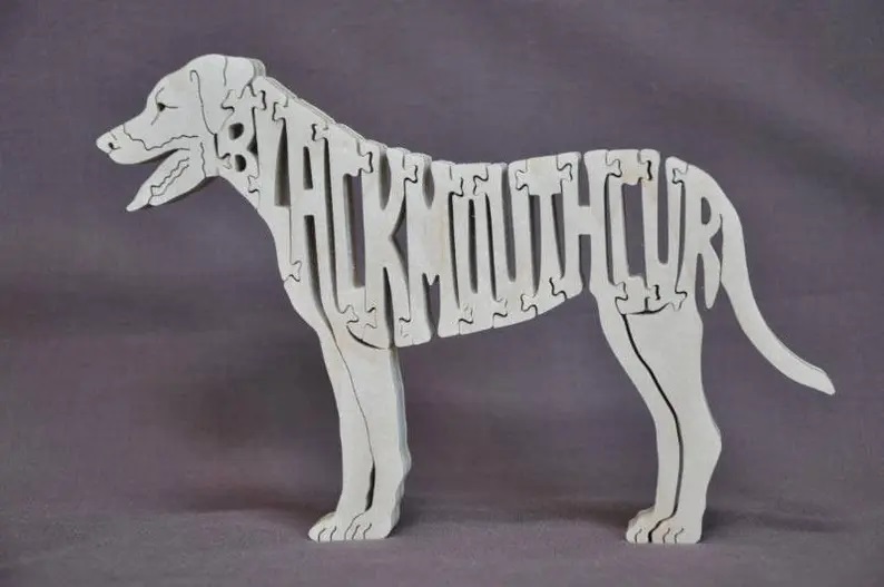 Wood Blackmouth Cur Puzzle For Sale