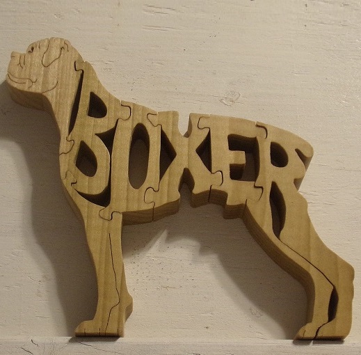 Wood Boxer Puzzle For Sale