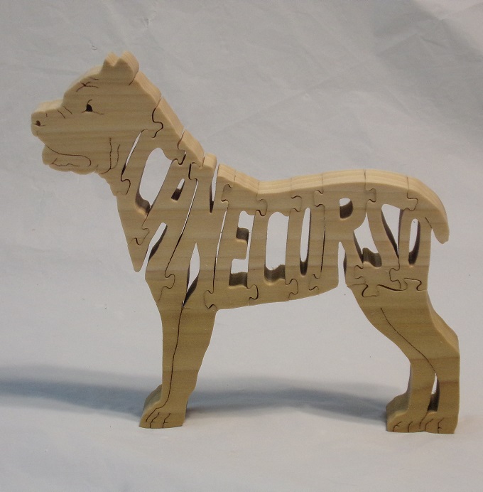 Wooden Pitbull Jigsaw Puzzle, Hand Cut Puzzle, Dog Puzzle, Handmade  Puzzle