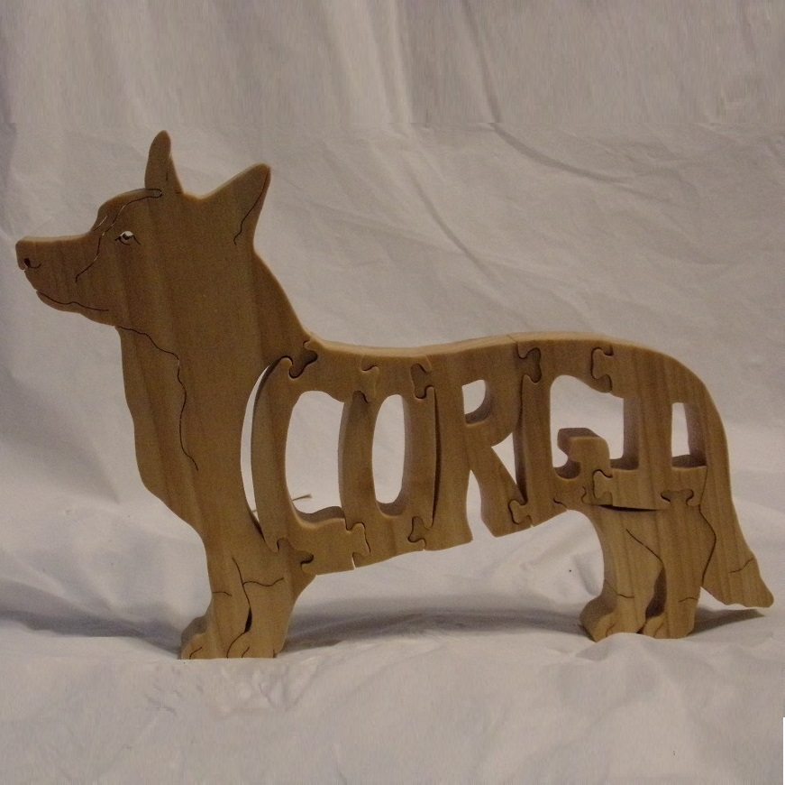 Wood Corgi (Cardigan Welsh) Puzzles For Sale