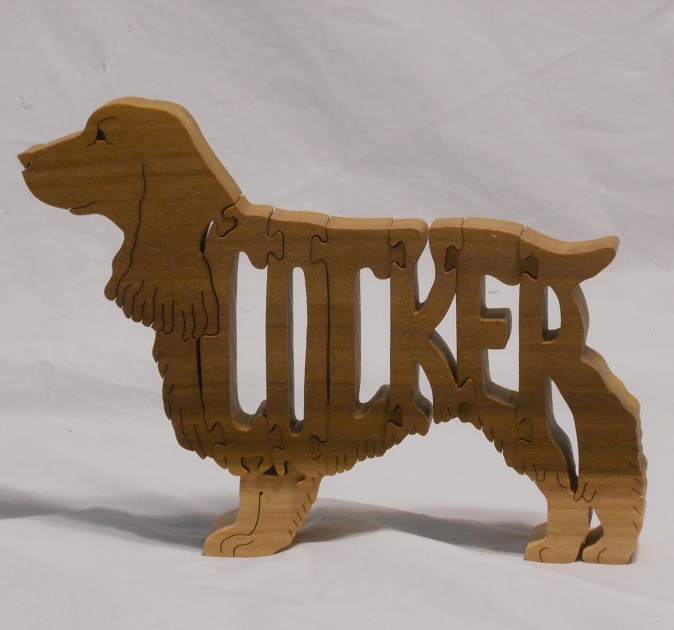 Wood English Cocker Spaniel (English) Puzzles For Sale