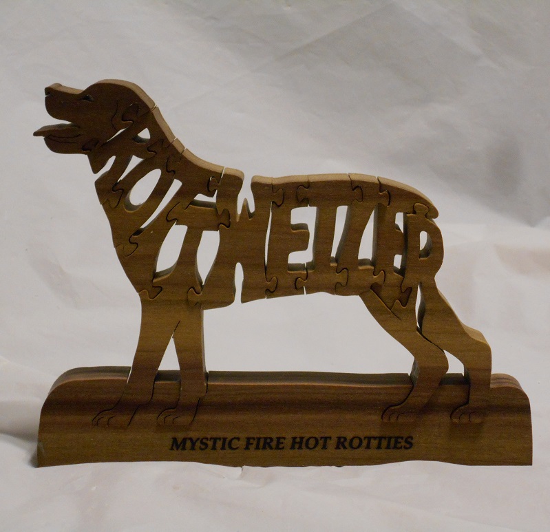 Custom Engraved Rottweiler Puzzle