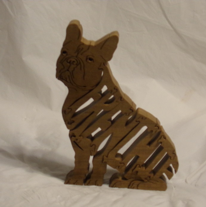 Wood Frenchie (French Bulldog) Puzzle For Sale