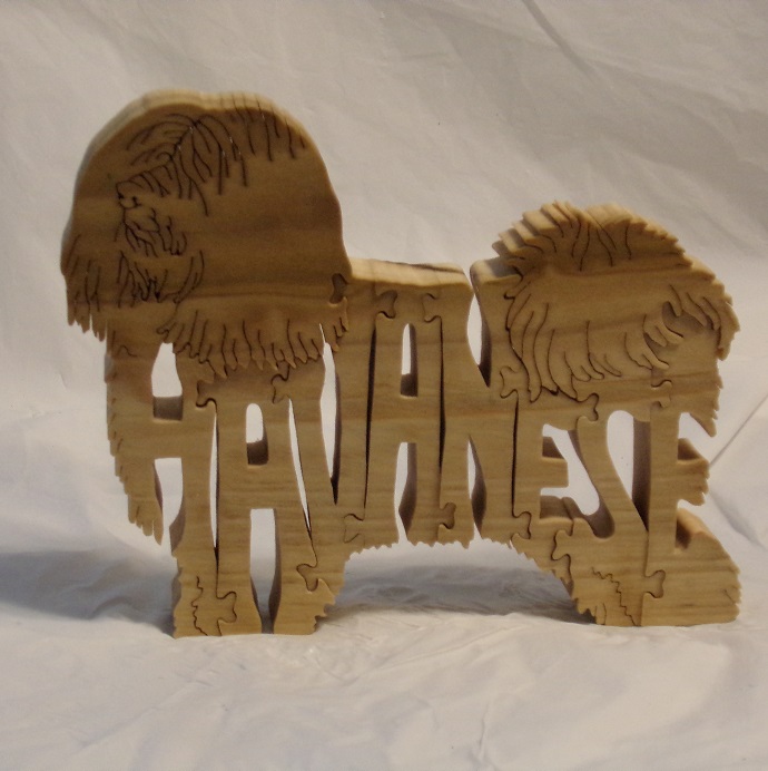 Wood Havanese Puzzle For Sale