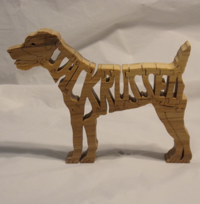 Wood Jack Russell Puzzle For Sale