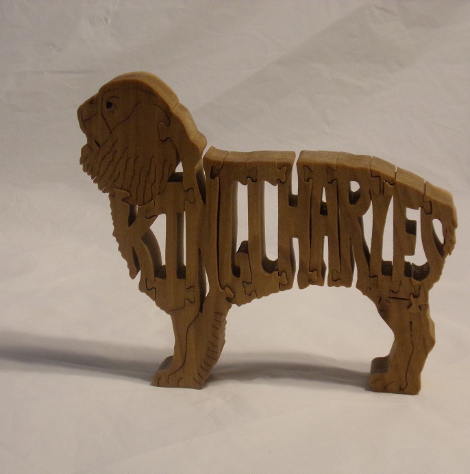 Wood Cavalier King Charles Spaniel Puzzle For Sale